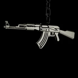 Silver AK Pendant