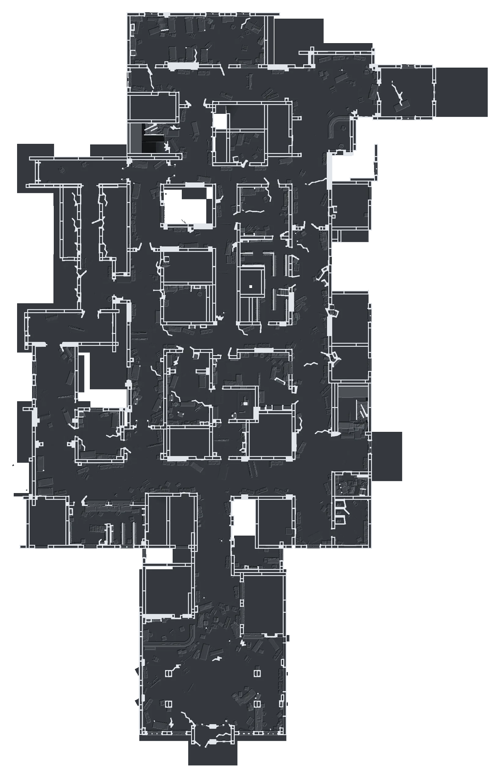 Hospital ground floor top-down plan