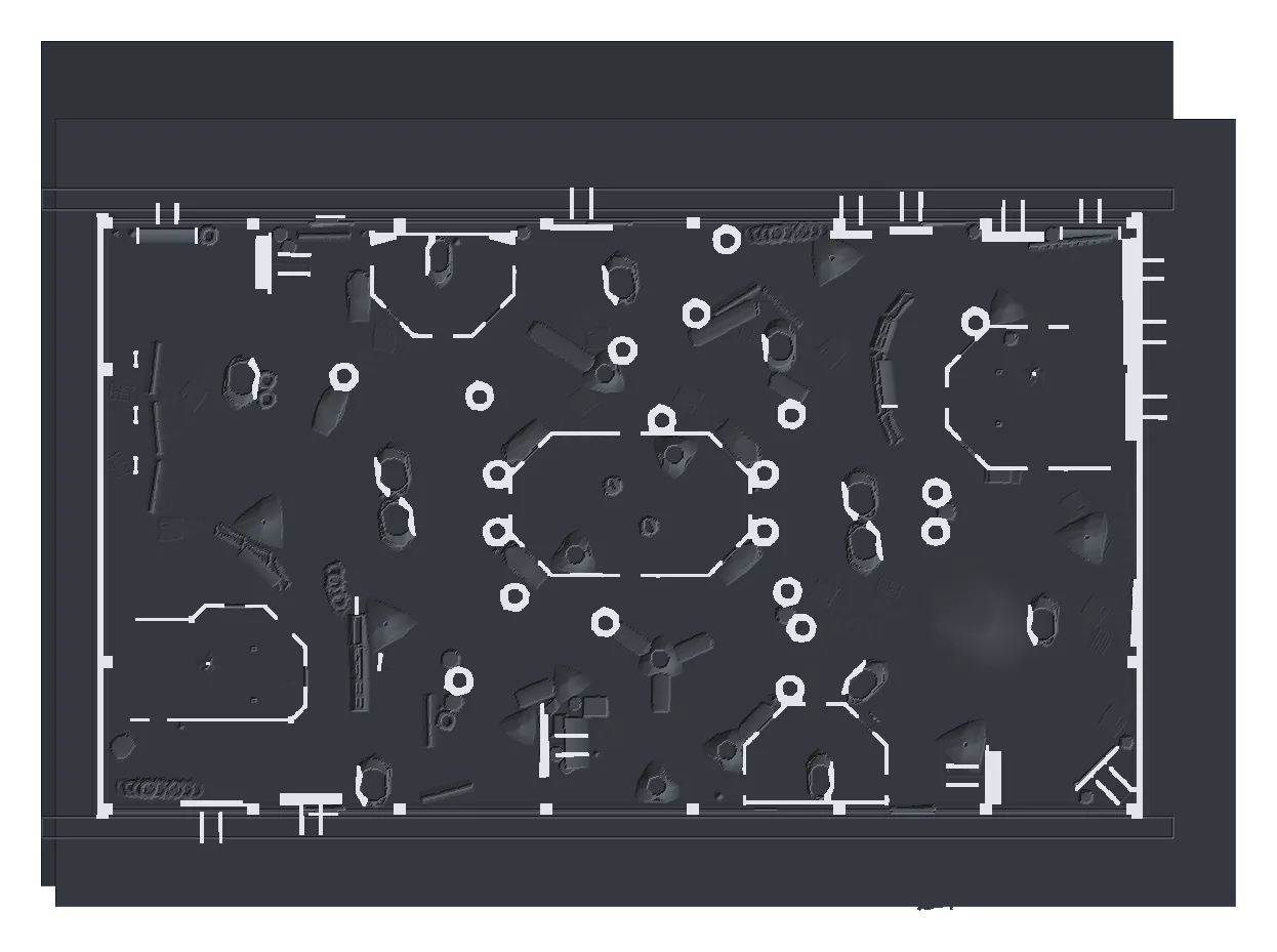 Paintball ground floor top-down plan