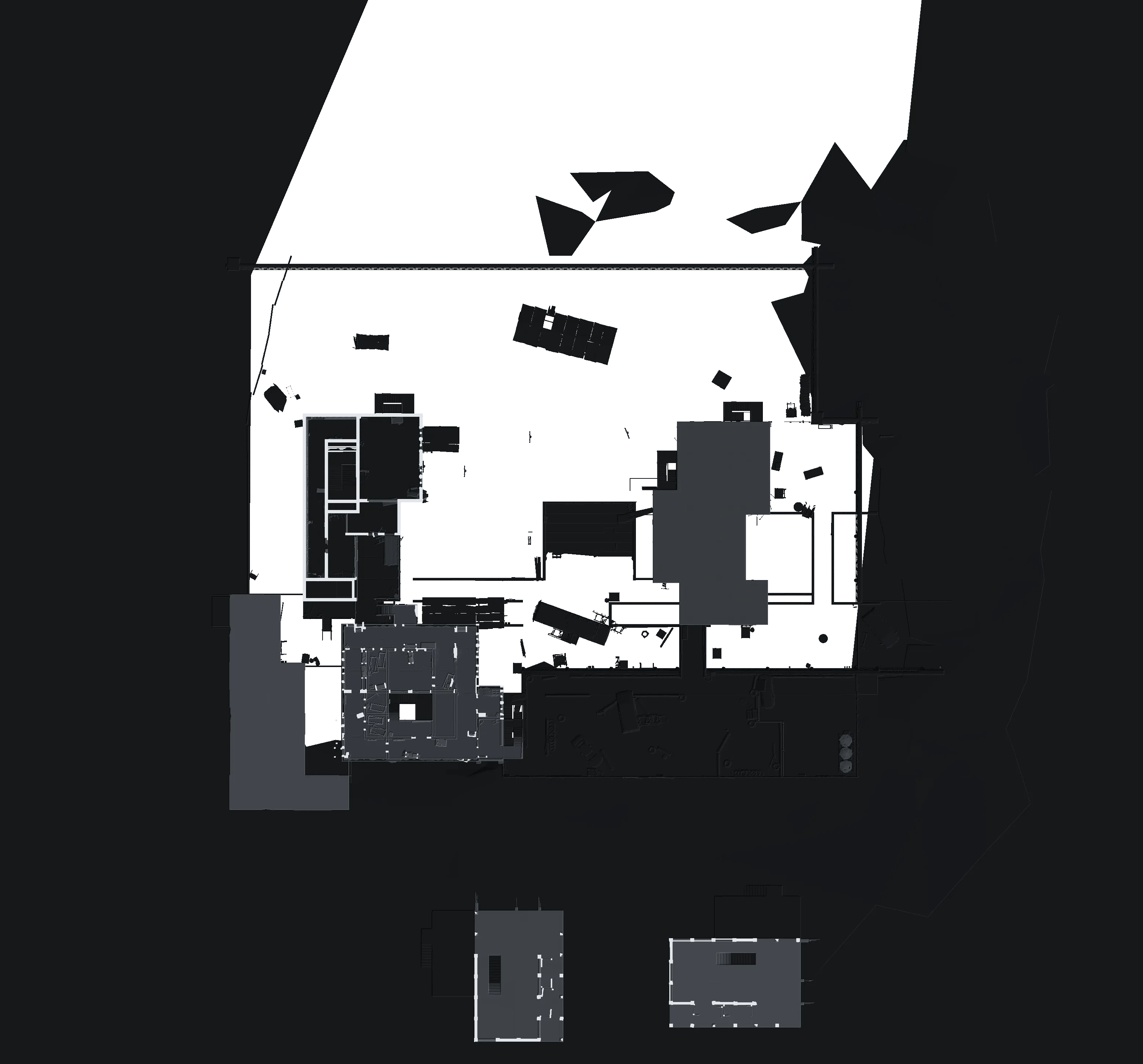 Powergun CQB upper floor top-down plan