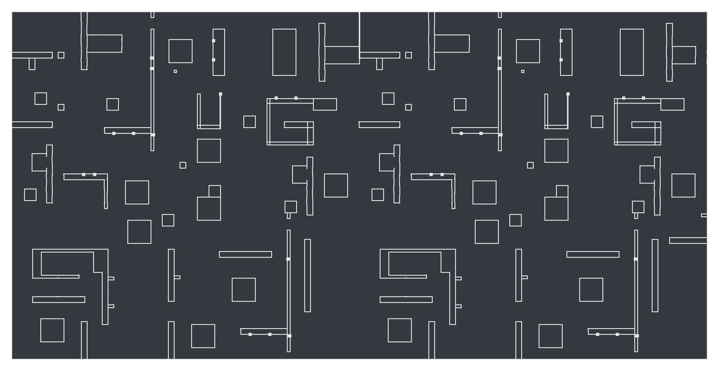 The Backrooms ground floor top-down plan