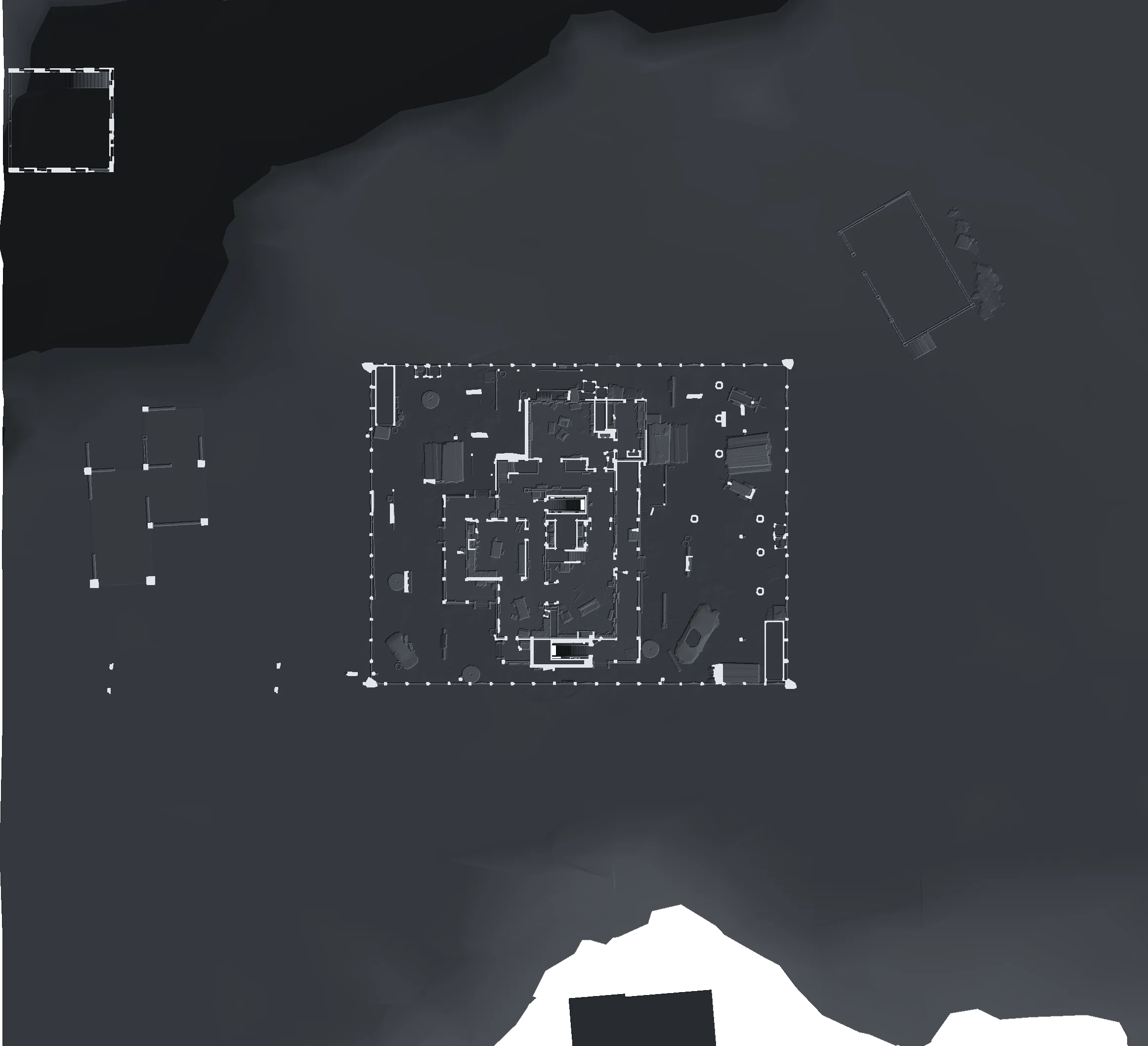 Worn House ground floor top-down plan