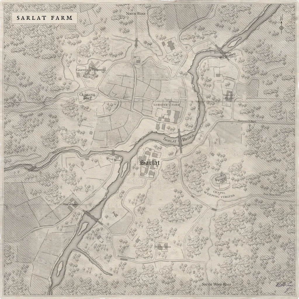 Sarlat Farm Map in Hunger