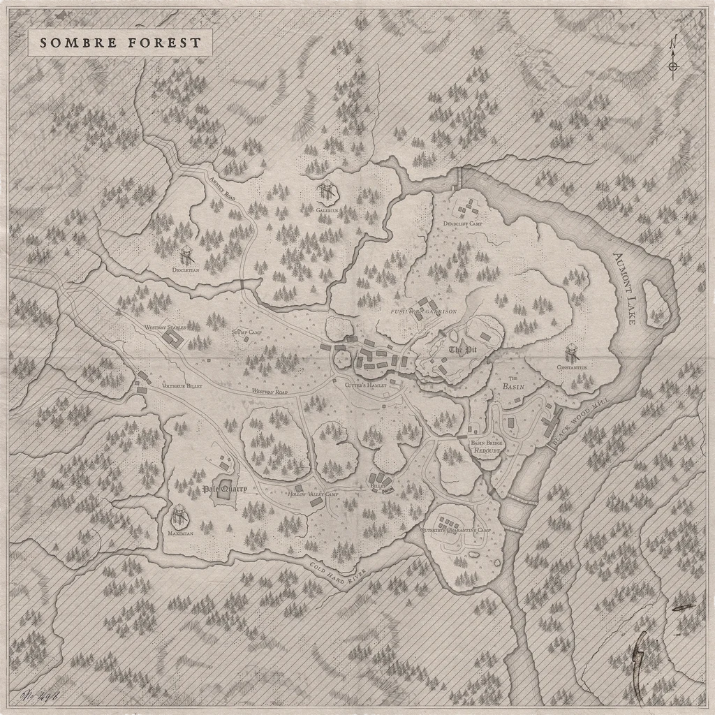 Sombre Forest Map in Hunger