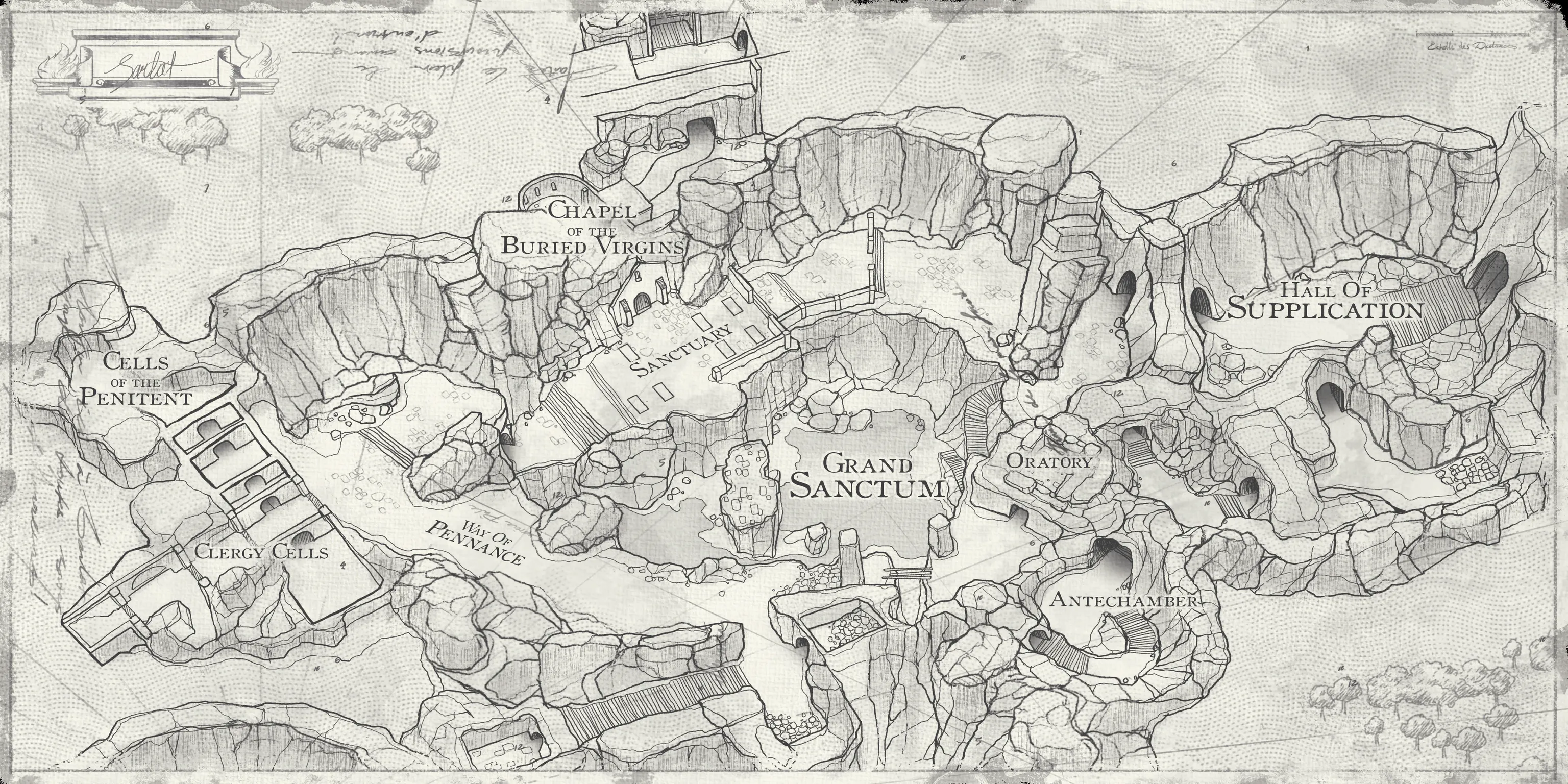 Undercroft III, the in-game map of Sarlat Farm